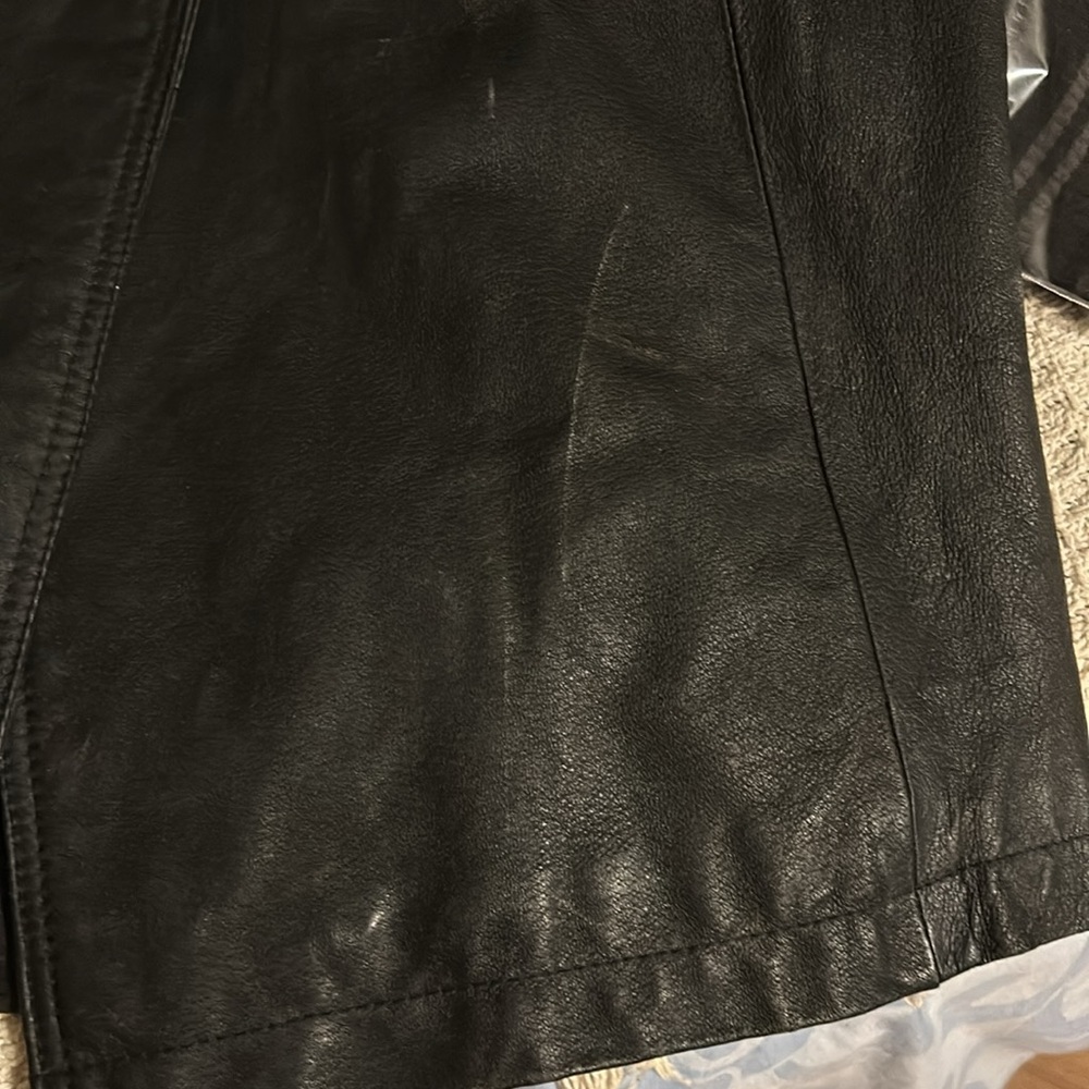 Men’s leather trench coat - Picture 6 of 12